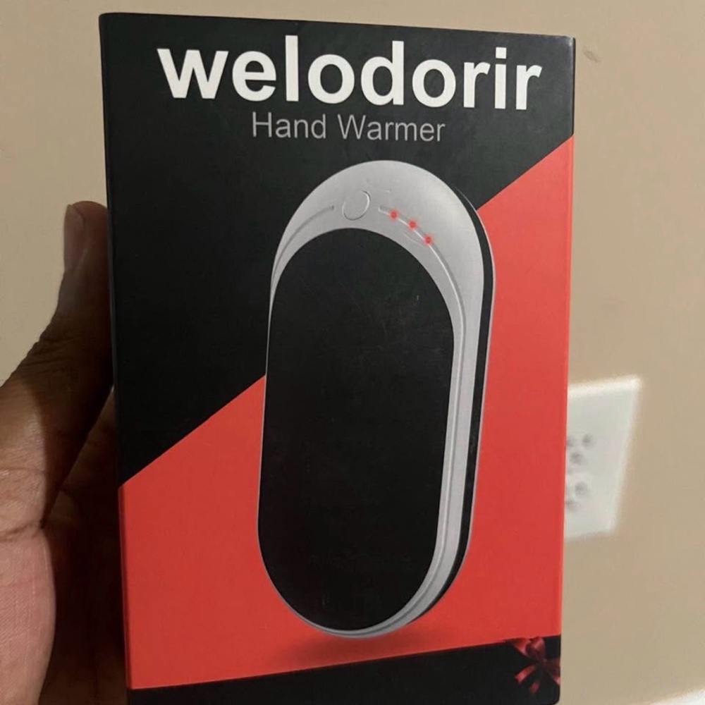 Welodrir Hand Warmer - Black and Red